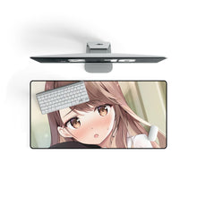 Load image into Gallery viewer, Anime Girl Mouse Pad (Desk Mat) On Desk