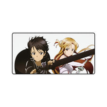 Load image into Gallery viewer, Kirito and Asuna Mouse Pad (Desk Mat)