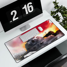 Load image into Gallery viewer, Girls und Panzer Mouse Pad (Desk Mat) With Laptop