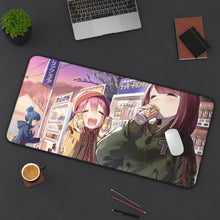 Load image into Gallery viewer, Laid-Back Camp Mouse Pad (Desk Mat) On Desk