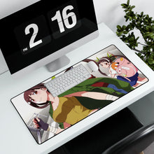 Load image into Gallery viewer, Monogatari (Series) Mouse Pad (Desk Mat) With Laptop