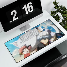 Load image into Gallery viewer, Gintama Gintoki Sakata, Kagura, Shimura Shinpachi Mouse Pad (Desk Mat) With Laptop