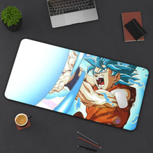 Load image into Gallery viewer, SSGSS Goku Mouse Pad (Desk Mat) On Desk