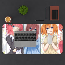 Load image into Gallery viewer, The Quintessential Quintuplets Miku Nakano, Itsuki Nakano, Nino Nakano, Yotsuba Nakano, Ichika Nakano Mouse Pad (Desk Mat) With Laptop