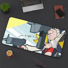 Load image into Gallery viewer, Panty & Stocking with Garterbelt Panty Anarchy, Panty Stocking With Garterbelt Mouse Pad (Desk Mat) On Desk