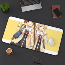 Load image into Gallery viewer, Aho Girl Mouse Pad (Desk Mat) On Desk