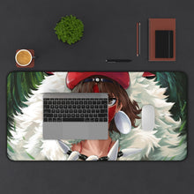 Load image into Gallery viewer, Mononoke Hime Mouse Pad (Desk Mat) With Laptop