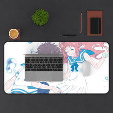 Load image into Gallery viewer, Nagi No Asukara Mouse Pad (Desk Mat) With Laptop
