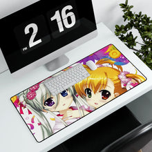 Load image into Gallery viewer, Magical Girl Lyrical Nanoha Mouse Pad (Desk Mat) With Laptop
