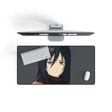 Load image into Gallery viewer, Mikasa Ackerman Mouse Pad (Desk Mat) On Desk