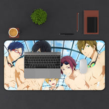 Load image into Gallery viewer, Free! Rin Matsuoka, Makoto Tachibana, Haruka Nanase, Nagisa Hazuki Mouse Pad (Desk Mat) With Laptop