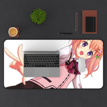 Load image into Gallery viewer, Is The Order A Rabbit? Mouse Pad (Desk Mat) With Laptop