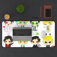 Load image into Gallery viewer, Durarara!! Izaya Orihara, Shizuo Heiwajima Mouse Pad (Desk Mat) With Laptop