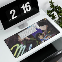 Load image into Gallery viewer, Mob Psycho 100 Arataka Reigen, Shigeo Kageyama, Ritsu Kageyama Mouse Pad (Desk Mat) With Laptop