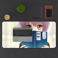 Load image into Gallery viewer, Nagato Yuki Mouse Pad (Desk Mat) With Laptop