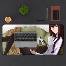 Load image into Gallery viewer, Kurisu Makise Mouse Pad (Desk Mat) With Laptop