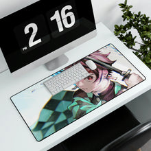 Load image into Gallery viewer, Tanjiro Kamado, Katana, Kimetsu no Yaiba, Mouse Pad (Desk Mat)
