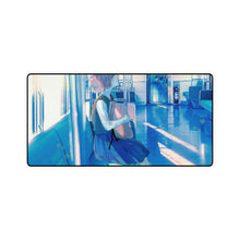 Load image into Gallery viewer, Anime Girl Student Riding Train Mouse Pad (Desk Mat)