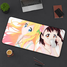 Load image into Gallery viewer, Nisekoi Chitoge Kirisaki, Kosaki Onodera Mouse Pad (Desk Mat) On Desk