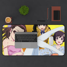 Load image into Gallery viewer, Monogatari (Series) Mouse Pad (Desk Mat) With Laptop