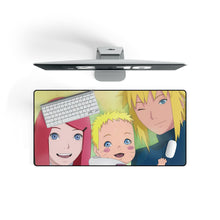 Load image into Gallery viewer, Minato,Kushina and Naruto Mouse Pad (Desk Mat) On Desk