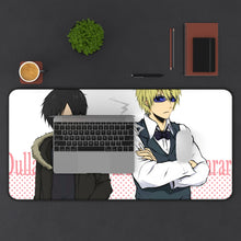 Load image into Gallery viewer, Durarara!! Izaya Orihara, Shizuo Heiwajima Mouse Pad (Desk Mat) With Laptop