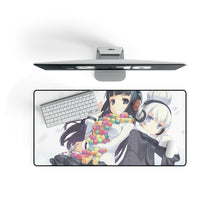 Load image into Gallery viewer, Anime Headphones Mouse Pad (Desk Mat) On Desk