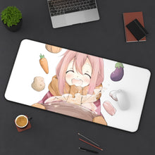 Load image into Gallery viewer, Laid-Back Camp Mouse Pad (Desk Mat) On Desk