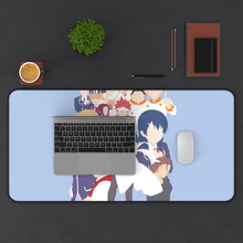Load image into Gallery viewer, Ikumi Mito Jōichirō Yukihira and Sōma Yukihira Mouse Pad (Desk Mat) With Laptop