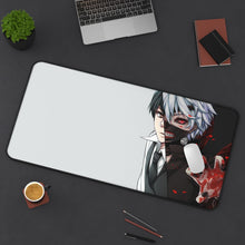 Load image into Gallery viewer, Tokyo Ghoul Ken Kaneki Mouse Pad (Desk Mat) On Desk