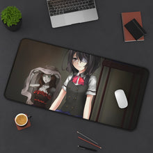 Load image into Gallery viewer, Another Mei Misaki Mouse Pad (Desk Mat) On Desk
