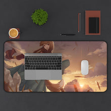 Load image into Gallery viewer, Spice And Wolf Mouse Pad (Desk Mat) With Laptop