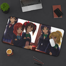 Load image into Gallery viewer, Love Live! Maki Nishikino, Kotori Minami, Umi Sonoda, Honoka Kousaka, Rin Hoshizora Mouse Pad (Desk Mat) On Desk