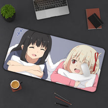 Load image into Gallery viewer, Lycoris Recoil Takina Inoue, Chisato Nishikigi Mouse Pad (Desk Mat) On Desk