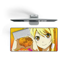 Load image into Gallery viewer, Fairy Tail Natsu Dragneel, Lucy Heartfilia Mouse Pad (Desk Mat) On Desk