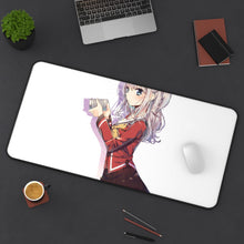 Load image into Gallery viewer, Nao Tomori holding a camera Mouse Pad (Desk Mat) On Desk