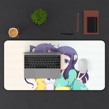Load image into Gallery viewer, Monogatari (Series) Mouse Pad (Desk Mat) With Laptop