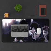 Load image into Gallery viewer, Psycho-Pass Nobuchika Ginoza, Shuusei Kagari, Tomomi Masaoka Mouse Pad (Desk Mat) With Laptop