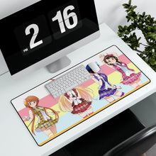 Load image into Gallery viewer, Nisekoi Chitoge Kirisaki, Kosaki Onodera, Seishirou Tsugumi, Marika Tachibana Mouse Pad (Desk Mat) With Laptop