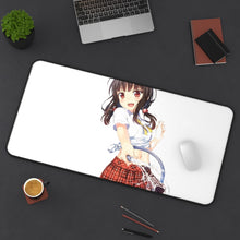 Load image into Gallery viewer, Anime Girl Mouse Pad (Desk Mat) On Desk