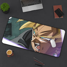 Load image into Gallery viewer, Black SSJ Mouse Pad (Desk Mat) On Desk