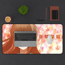 Load image into Gallery viewer, Spice And Wolf Mouse Pad (Desk Mat) With Laptop