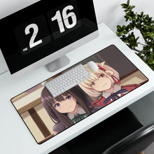Load image into Gallery viewer, Lycoris Recoil Takina Inoue, Chisato Nishikigi Mouse Pad (Desk Mat) With Laptop
