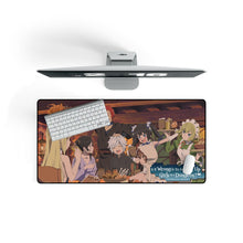 Load image into Gallery viewer, Is It Wrong to Try to Pick Up Girls in a Dungeon? Bell Cranel, Hestia, Liliruca Arde, Welf Crozzo Mouse Pad (Desk Mat) On Desk