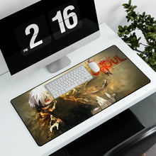 Load image into Gallery viewer, Kaneki Ken Mouse Pad (Desk Mat) With Laptop