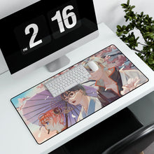 Load image into Gallery viewer, Gintama Gintoki Sakata, Kagura, Shimura Shinpachi Mouse Pad (Desk Mat) With Laptop