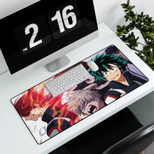 Load image into Gallery viewer, My Hero Academia Izuku Midoriya, Katsuki Bakugou, Tenya Iida Mouse Pad (Desk Mat) With Laptop