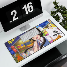 Load image into Gallery viewer, Kuma Miko: Girl Meets Bear Mouse Pad (Desk Mat) With Laptop