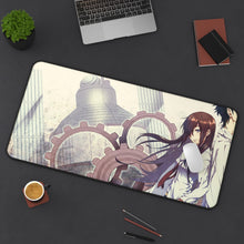 Load image into Gallery viewer, Makise Kurisu & Rintarou Kyouma Mouse Pad (Desk Mat) On Desk