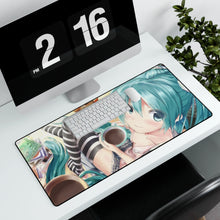 Load image into Gallery viewer, Hatsune Miku Mouse Pad (Desk Mat) With Laptop